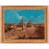 Veduta di Piazza del Popolo a Roma