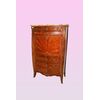 Grande secretaire stile Luigi XV con piano in marmo e intarsi