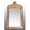 Specchiera antica Napoleone III Francese in legno dorato e intagliato. Periodo XIX secolo.