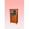 Coppia di vetrine francesi stile Impero in Citronwood del 1800 con marmo e bronzi