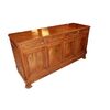 Grande credenza 4 porte stile Luigi Filippo francese in legno di noce