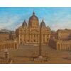 Joseph Bolzern (Kriens 1828, –Roma, 1901), Basilica di San Pietro e colonnato antistante