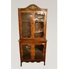 Antica vetrinetta francese due corpi stile Transizione del 1800