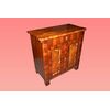 Credenzino Nord Europa stile Biedermeier del 1800 in legno di noce 