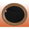 Antica specchiera ovale Francese del 1800 dorata foglia oro