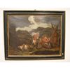 Antico quadro italiano di fine 1600 Scena pastorale