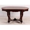 Tavolino da salotto belga del 1800 stile Luigi Filippo in legno di palissandro
