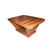 Tavolo allungabile rettangolare Decò di inizio 1900 in legno di noce