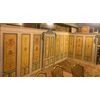 DARB238 - Boiserie laccata e dipinta, epoca '800, misure metri lineari 8,75 x H 2,45