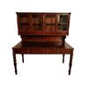 Bellissima scrivania italiana del 1800 con alzata a libreria vetrinetta