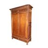 Grande armadio stile Luigi Filippo del 1800 in legno di noce 