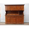 CREDENZA RUSTICA  IN NOCE A TRE PORTE DA MONTAGNA EPOCA 700 SAVOIA    L209xP47xH209