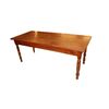 Tavolo rettangolare fisso francese rustico stile 600 in legno di ciliegio con 4 gambe