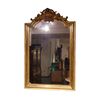 Specchiera stile Luigi XVI di metà 1800 in legno dorato foglia oro