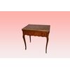 Bellissimo tavolino da gioco del 1800 Francese stile Luigi XV intarsiato e con bronzi