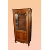 Vetrina francese 1 porta stile Provenzale di fine 1800 in legno di ciliegio