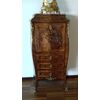 Secretaire mosso del 1800 francese con intarsio floreale stile Luigi XV