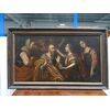 Grande quadro olio su tela Tobia e l'angelo scuola Italiana XVII secolo
