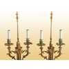 Coppia lampade di candelieri in bronzo dorato del 1800 francesi
