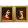 Ritratti di Giulio Cesare e Ottaviano, Tiziano Vecellio (Pieve di Cadore 1490 - Venezia 1576) seguace di