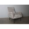 Poltrona anni 50 Mid Century “ Gigi Radice “ colore grigio. Gambe ferro 