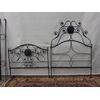 LETTO IN FERRO BATTUTO DA UNA PIAZZA EPOCA 800 ITALIA