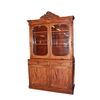 Grande credenza doppio corpo Luigi Filippo in legno di mogano XIX secolo