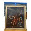 Quadro olio su tela Predicazione di San Giovanni Battista XVIII sec. Italia