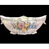 Centrotavola in maiolica con decoro floreale.Gian Battista Viero.Nove di Bassano.