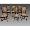 6 CHAIRS IN STRAW OF VIENNA     