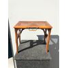Travel folding stool-footrest in wood.     
