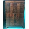 Fake walnut chest of drawers with 5 drawers (4 1 at the top)     