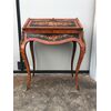 Bureau desk in bois de rose wood with inlays with floral decoration.France.Period Napoleon III.     