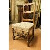 panc91 - walnut chair, XVII century, Piedmont, size cm l 50 xh 106     