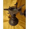 Refined 18th century Indian brass lamp     