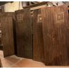 PTS886 - N. 9 porte simili in legno, epoca '800, Misure diverse: circa cm 70/90 x H 195/200