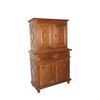 Credenza doppio corpo francese del 1700 a 4 ante con cassetti