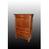 Secretaire francese stile Impero del 1800 in legno di mogano