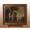 Dipinto Olio su metallo italiano del 1700 Raffiguranti La madonna Vergine Maria con San Giuseppe verso 