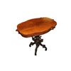 Piccolo Tavolino Biedermeier In Legno di Mogano e Piuma di Mogano metà 1800