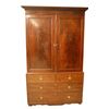 Armadio camiciera inglese del 1800 stile Regency in piuma di mogano