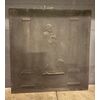 P119 - Piastra raffigurante il filosofo Diogene, in ghisa, epoca '800, misure cm L 64 x H 67