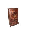 Piccolo secretaire Francese stile Luigi Filippo XIX secolo in legno di palissandro con piano in marmo bianco