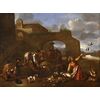 Il ritorno dalla caccia, Jan Miel (Anversa, 1599 - Torino, 1663) attribuibile