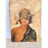 Antico dipinto olio su tela fine '800, raffigurante scugnizzo napoletano 64x47 cm
