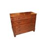Cassettone italiano del 1800 stile Luigi Filippo in legno di noce