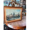 Antica oleografia fine '800 Ponte Carlo Praga 57x45