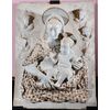 Scultore del XIX secolo,  "Madonna con il Bambino e teste di cherubini"