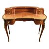 Antico scrittoio francese del 1800 a fagiolo in satinwood e bois de rose