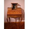 Antica ribaltina francese del 1800 con alzatina stile Luigi XV riccamente intarsiata